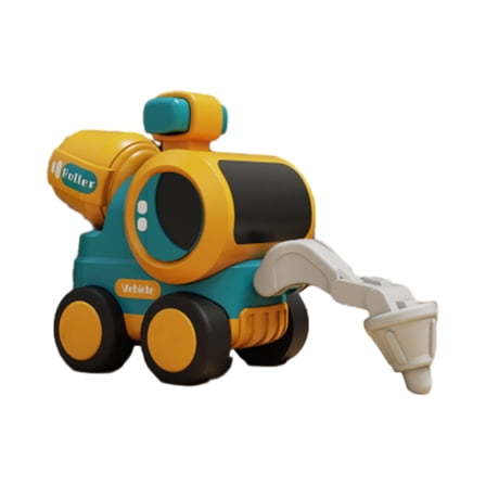 Heavy Duty Construction Site Playset, Metal Dump Truck, Excavator Digger Backhoe, Tractor Bulldozer Diecast Vehicle, Outdoor Sandbox Car Toy, Birthday Gift 3 4 5 Year Old Boy Kid Toddler