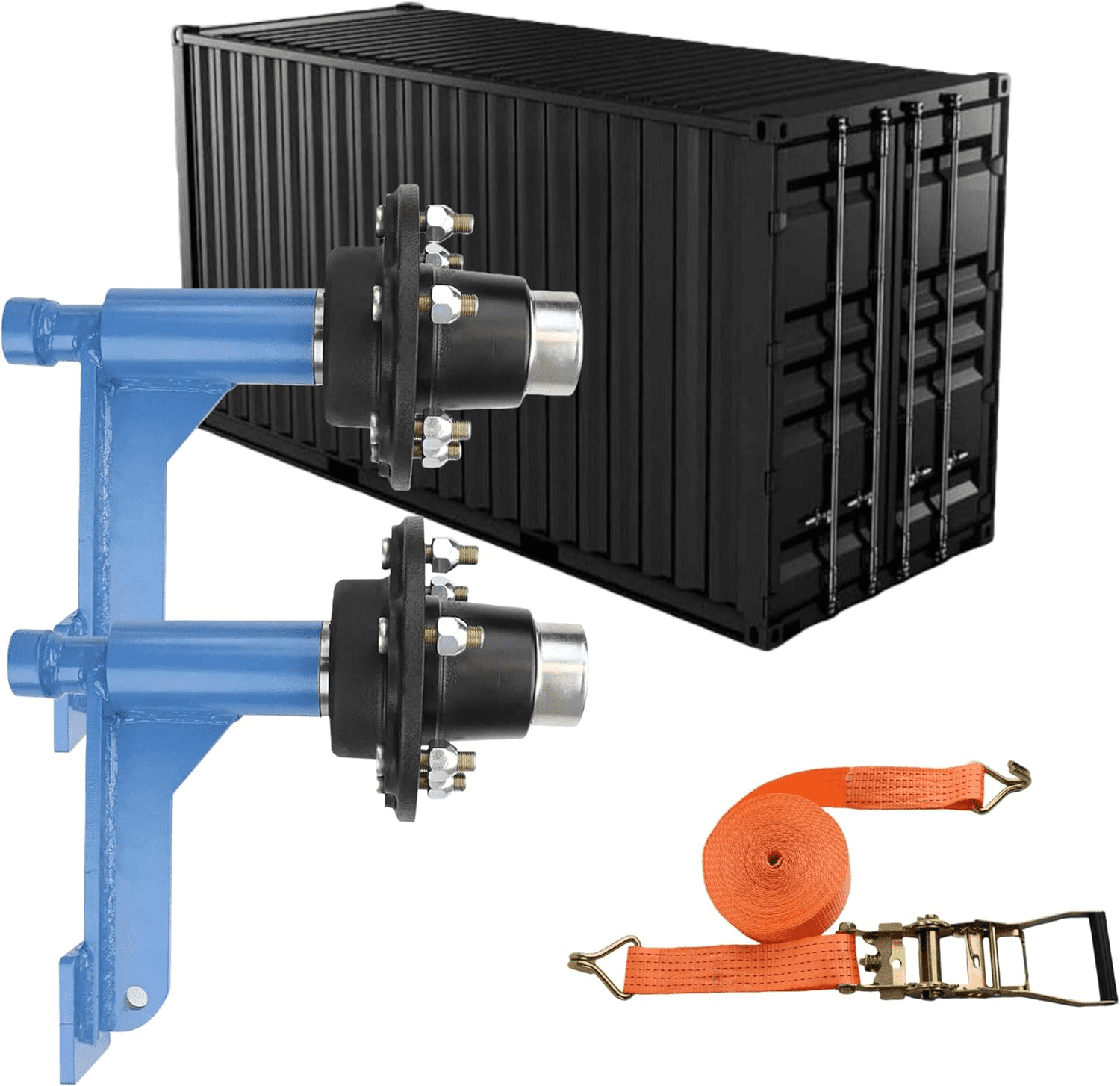 Heavy-Duty Container Dolly – 8,800 lb Capacity | 6x5.5 Lug Mount | For ...