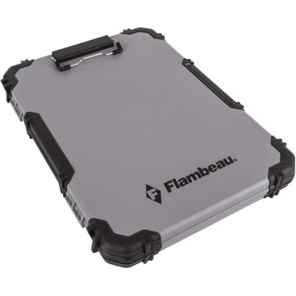 Heavy-Duty Contractor Clipboard Document Holder, Portable Storage Organizer for Papers, Receipts & Forms | Office, School & Jobsite Use, Grey