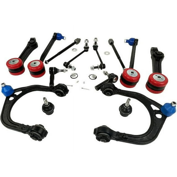 Heavy Duty Control Arm, Ball Joint, Tie Rod, Sway Bar Link Kit - 14` Piece - Compatible with 2008 - 2010 Dodge Challenger RWD 2009