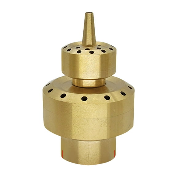 Heavy Duty Copper Fountain Sprinkler Head For Pond Pool Patios Decoration 2 Layer Water Sprays Nozzle Fountain Accessories