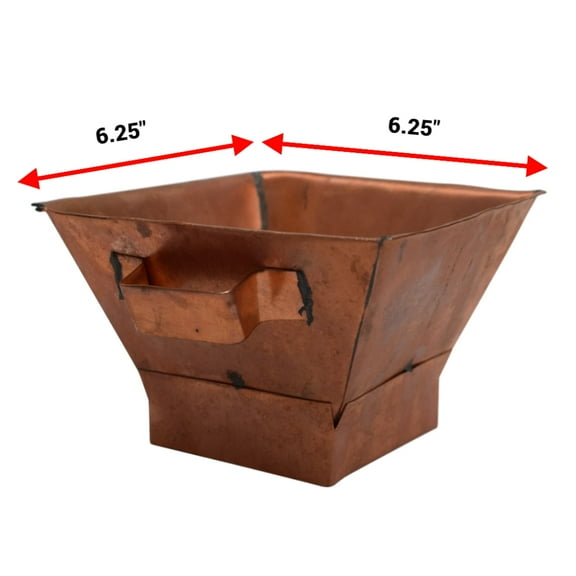 Heavy Duty Copper Hawan Kund Traditional Indian Style Copper Hawan Kund Agnihotra Ideal Pooja Hindu Accessory