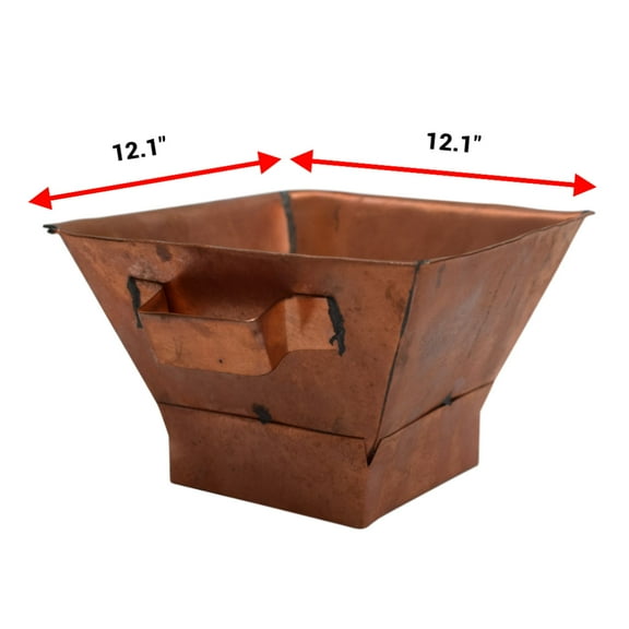 Heavy Duty Copper Hawan Kund Traditional Indian Style Copper Hawan Kund Agnihotra Ideal Pooja Hindu Accessory