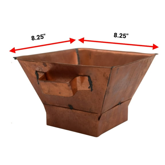 Heavy Duty Copper Hawan Kund Traditional Indian Style Copper Hawan Kund Agnihotra Ideal Pooja Hindu Accessory