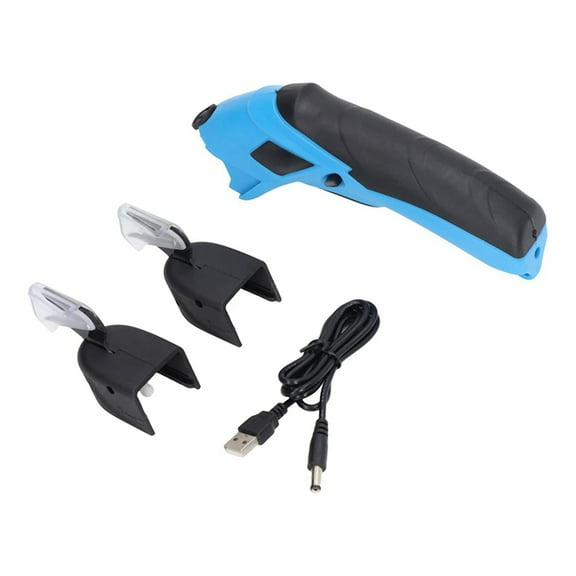 Heavy Duty Cordless Electric Scissors, for Cutting Fabric USB Re- Cutter Shear Tools with 2 Blades Shears