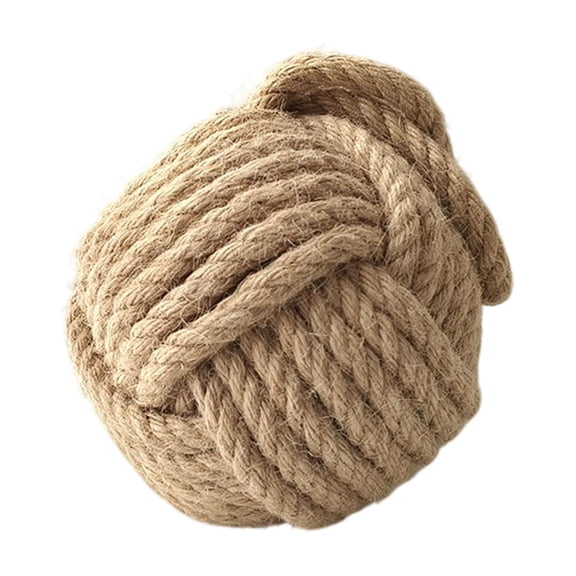 Heavy Duty Cotton Rope Door Stopper - 2.87 lb Solid Windproof Wedge for Home, Restaurant, Bar - Handwoven Circular Design Prevents Slamming, Protects Walls - No Drilling Needed