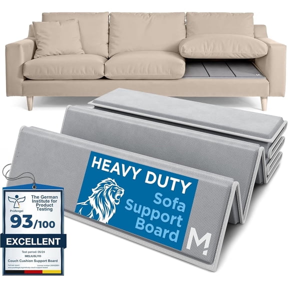 Meliusly Heavy Duty Couch Cushion Support for Sagging Cushions (24x72) Reinforced Plywood Sofa Cushion Support Board for Sagging Seat, Deep Couch Supporter for Under the Cushions, Loveseat Saver