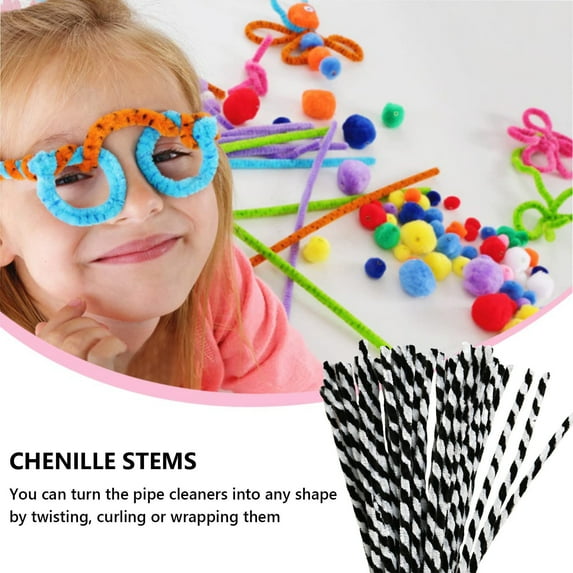 Heavy Duty Craft Twist Ties - 200-Pack Flexible Wire Stems Christmas Bouquet Making Kit s DIY Art Supplies Holiday Crafting Essential(White)