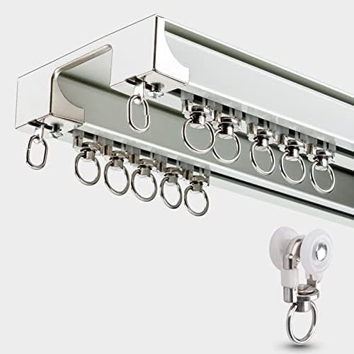 Heavy-Duty Curtain Conjoined Double Track Ceiling Mounting Aluminium ...
