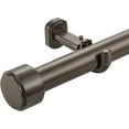 thumbnail image 1 of Heavy Duty Curtain Rods,1 1/4" Large Diameter Premium Nonadjustable Curtain Rod,84in/7ft Custom Window Treatment Rods with Durable Aluminum Brackets and End Caps,Dark Bronze Finish, 1 of 14