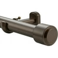 thumbnail image 1 of Heavy Duty Curtain Rods, 1 1/8 Inch Diameter Single Curtain Rod 144-240Inch(12-20ft) Extendable Length for Large Windows with End Caps Adjustable Modern Brackets-Dark Bronze, 1 of 7