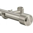 thumbnail image 1 of Heavy Duty Curtain Rods, 1 1/8 Inch Diameter Single Curtain Rod 72-144Inch(6-12ft) Extendable Length with End Caps Adjustable Modern Brackets-Matte Nickel, 1 of 13