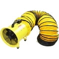 Heavy Duty Cylinder Fan with 20foot Vinyl Hose, High Velocity Portable