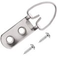 Six Pack Rigs Heavy Duty D-Ring Picture Hangers 50 Pack with Screws Steel Wall ...