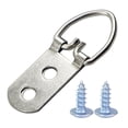 thumbnail image 1 of Heavy Duty D Ring Picture Hangers with Screws - Pro Quality 2 Holes D-Rings for Hanging Pictures Frames Paintings Arts Mirrors-framing Hardware for Framers, 1 of 5