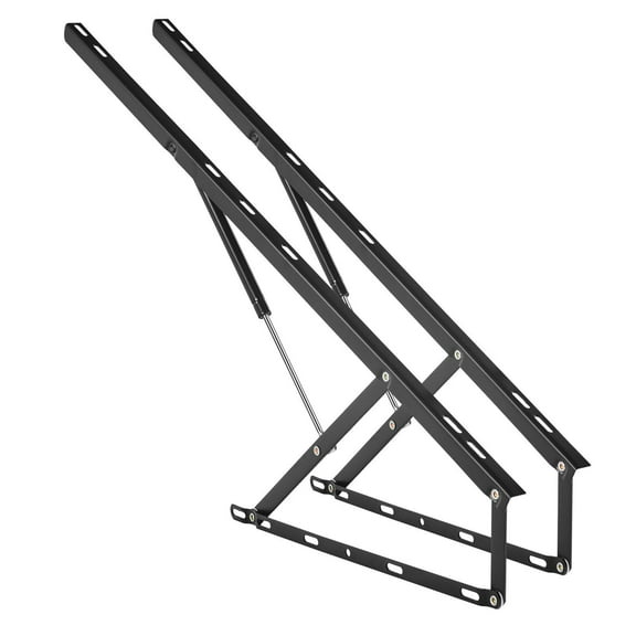 Heavy Duty DIY Wall Bed Hardware Kit 59x71 Inch Compatible Bed Size 154 lbs Load Bearing Pneumatic Lever Folding Bed for Guestroom