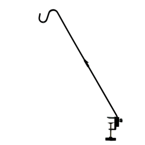 Heavy Duty Deck Hook 30 Inch Plant Hanger Adjustable Clamp On Bird Feeder For Balcony Wind Chime Outdoor Flower Basket Support Rack
