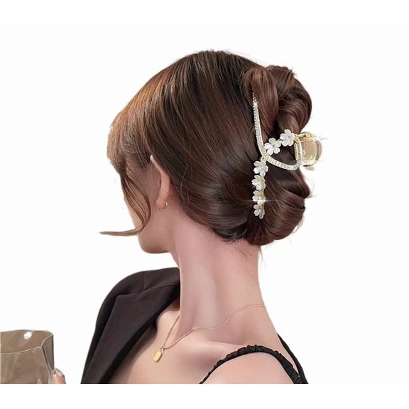 Heavy Duty Decorative Hair Clips for Women - Strong Hold Hair Accessories for Thick, Curly, Fine Hair - Elegant Design Clips for Daily Use, Work, Parties, and Special Occasions