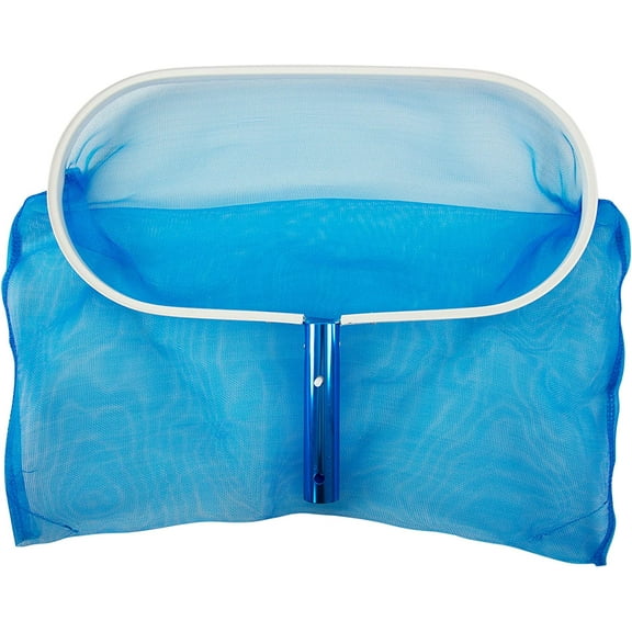 Heavy Duty Deep-Bag Leaf Rake Pool Skimmer with Ultra Fine Mesh | Remove Leaves  Debris for Inground Pool, Above Ground Pool, Fountain  Spas | Blue