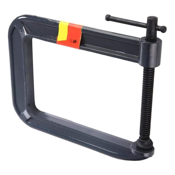 Heavy Duty Deep Throat U-Clamp steel Deep Reach C-Clamp Jaw Opening DIY Carpentry Clamping Device(100,185mm)