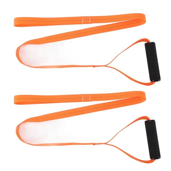 Heavy Duty Deer Drag Strap 2-Pack High-Strength Towing Rope with Comfort Grip Handle 170 lbs Capacity Portable Pulling Harness Outdoor Hunting Gear 10 ft / 3.05 m