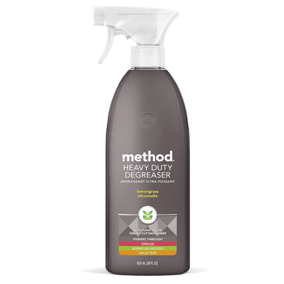 Heavy Duty Degreaser, Lemongrass Scent, Oven Cleaner & Stove Top Cleaner, 28 Oz Spray Bottle (Pack of 1),(Packaging may vary)