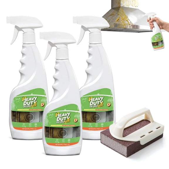 Heavy Duty Degreaser Spray,17.63oz All Purpose Grease Remover in Kitchen,for Grime & Stains