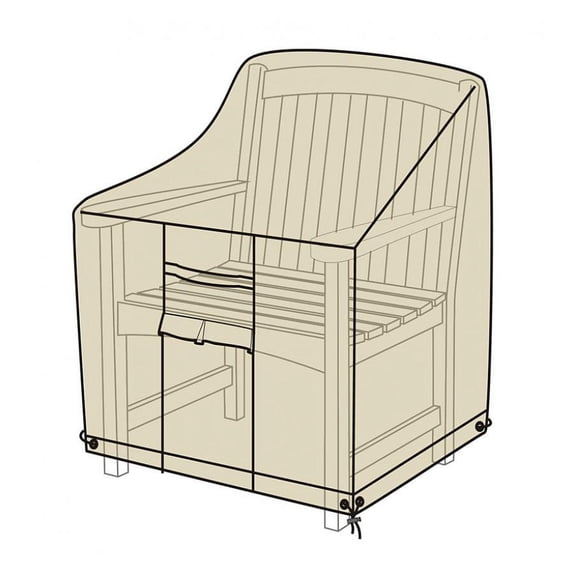Heavy Duty Deluxe Outdoor Armchair Cover, Sand