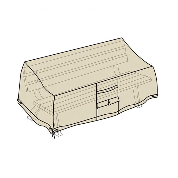 Heavy Duty Deluxe Outdoor Bench Cover, Sand