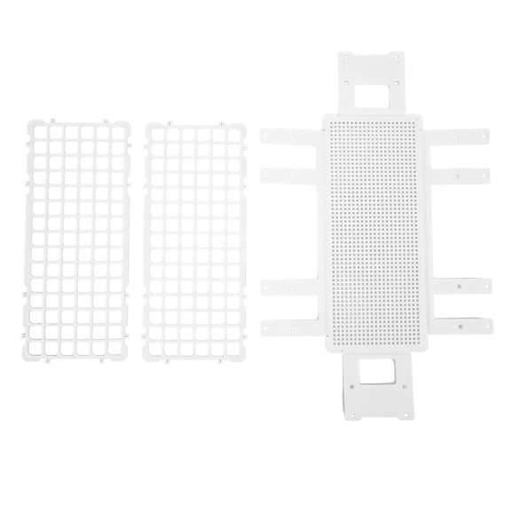 Heavy Duty Detachable 90 Holes Plastic Test Tube Rack Holder for 13mm Laboratory Equipment Sample Bottles and Tubes, Five Set Space Saving Stand, 15.7 x 9.4 x 1.6 inches / 40 x 24 x 4 cm