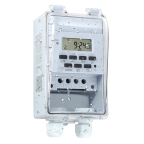 Heavy Duty Digital Program Timer Controller 40A 110V 20 ON/OFF Cycles 7-Day 24-Hour