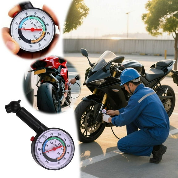Heavy Duty Digital Tire Pressure Gauge with LCD Display for Cars Trucks SUVs and Motorcycles - Accurate and Universal Tire Inflator Tool