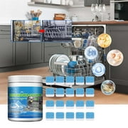Heavy Duty Dishwasher Cleaning Tablets (20 PCS) - Powerful Stain & Grease Remover for All Dishwashers - Descaler, Deodorizer & Limescale Remover - Unclogs Spray Heads & Internal Pipes - Fresh Scent