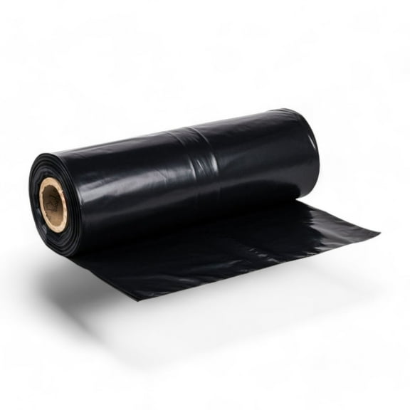 Heavy Duty Disposable Bags 36" x 60" Black Unprinted-3 Mil 55-60 Gallon 50/Roll