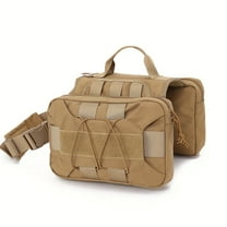 Heavy-Duty Dog Backpack Harness Vest - with Adjustable Straps, for Medium & Large Dogs - Camping, Hunting, Rescue, Walking - Secure Fit Outdoor Training Suit for Labrador, German Shepherd