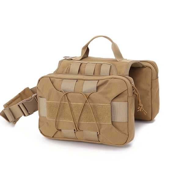 Heavy-Duty Dog Backpack Harness Vest - with Adjustable Straps, for Medium & Large Dogs - Camping, Hunting, Rescue, Walking - Secure Fit Outdoor Training Suit for Labrador, German Shepherd