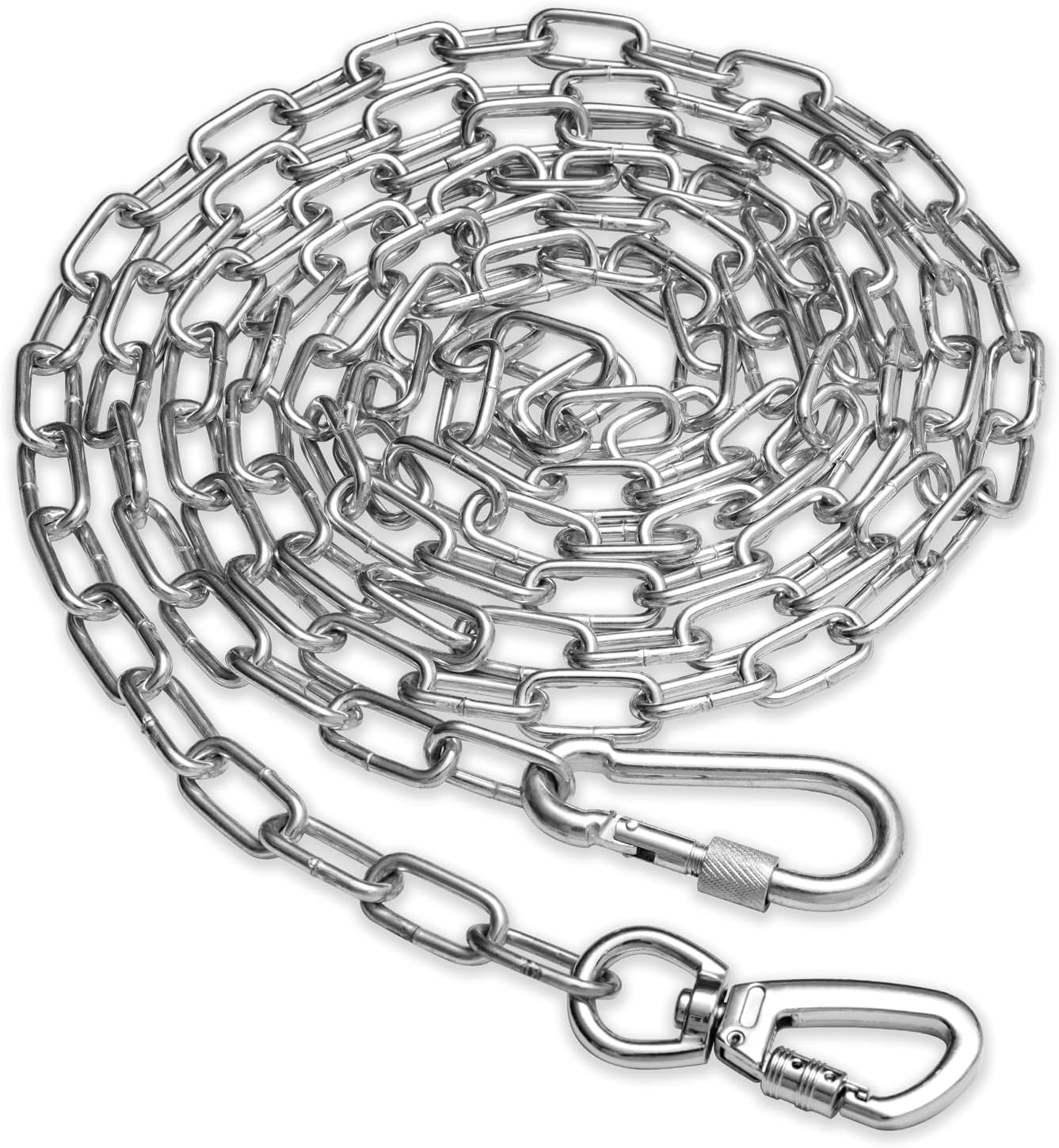 Heavy Duty Dog Chain for Yard 10FT, Chew Proof Metal Chain Leash with ...