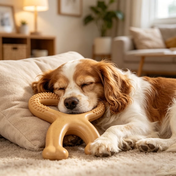 Heavy Duty Dog Chew Toy for Aggressive Chewers Wishbone Textured Teething Stick Ergonomic Durable Toy for Medium Large Dog Puppy Outdoor Interactive Play