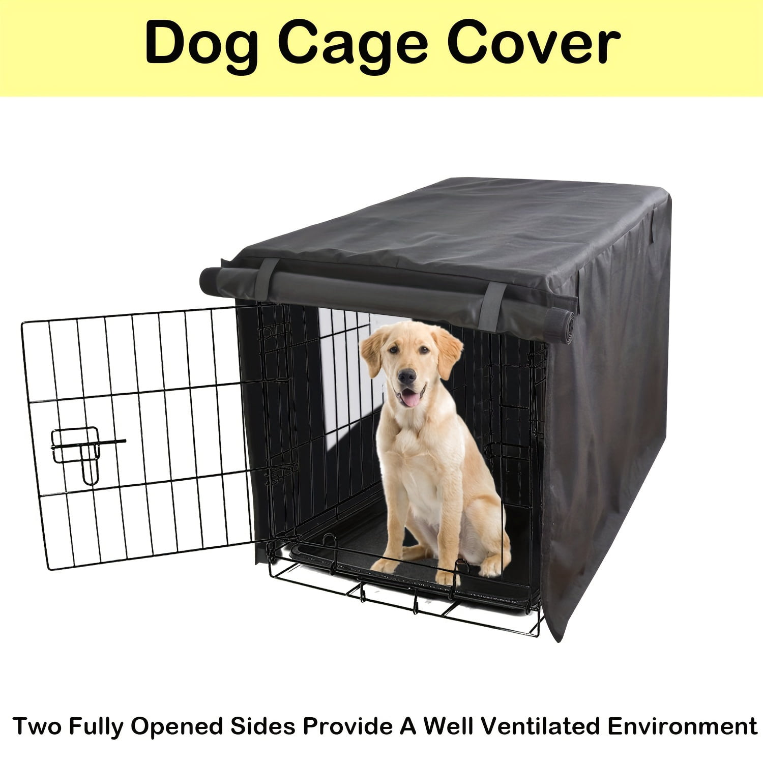 Image showcasing Heavy Duty Dog Crate Cover for Medium & Large Breeds - 30