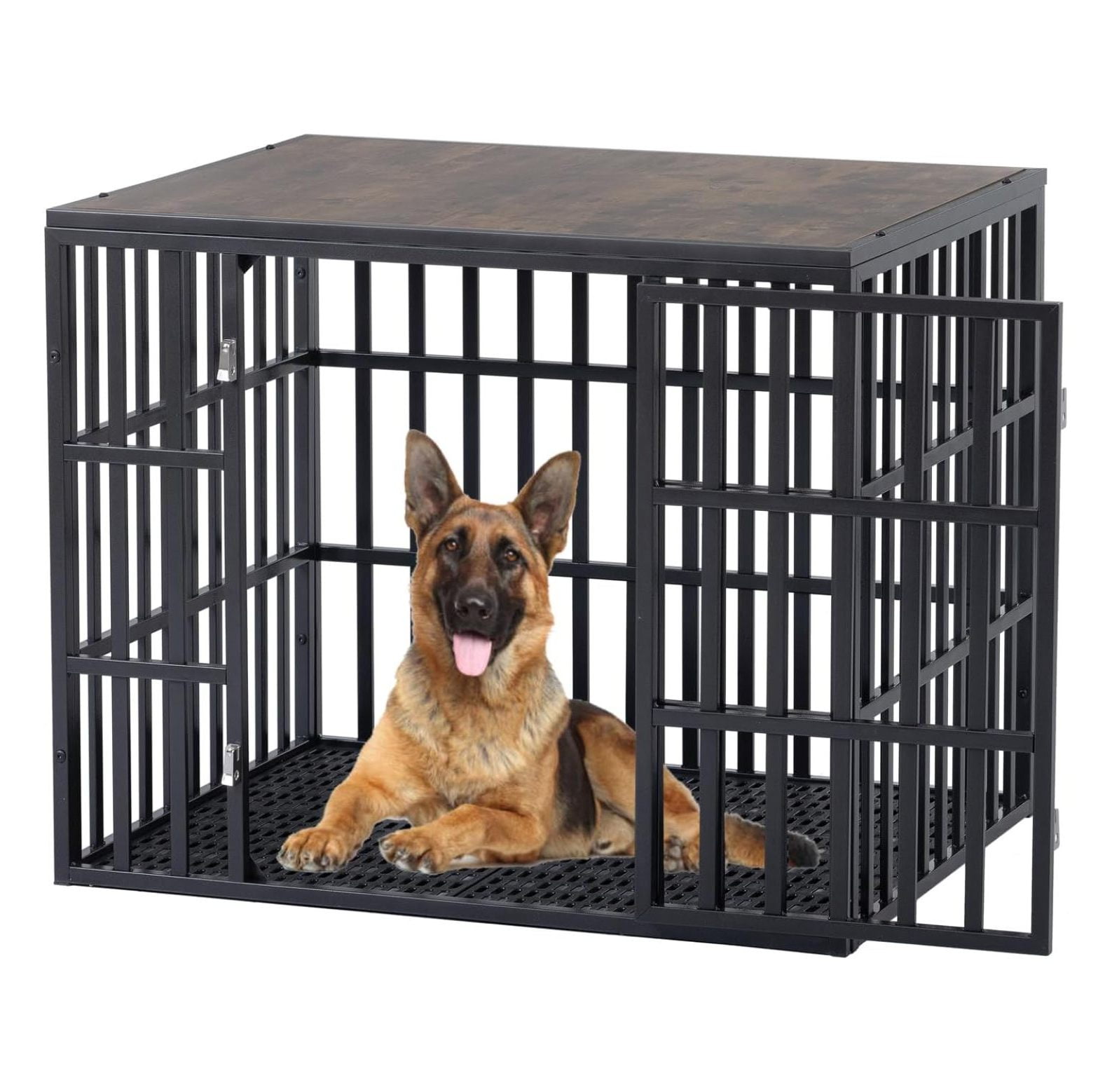 Heavy Duty Dog Crate Furniture for Small Medium Dogs, Strong Metal Dog