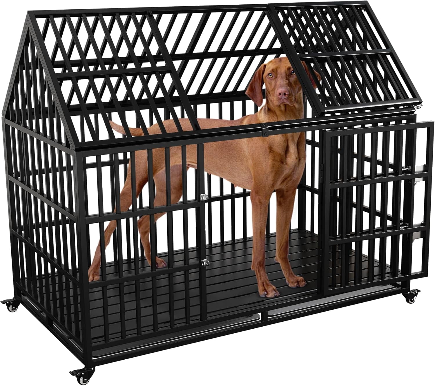 Photo inspiration: Fresh Look at Heavy Duty Dog Crate For Large Giant Dogs Metal Pet