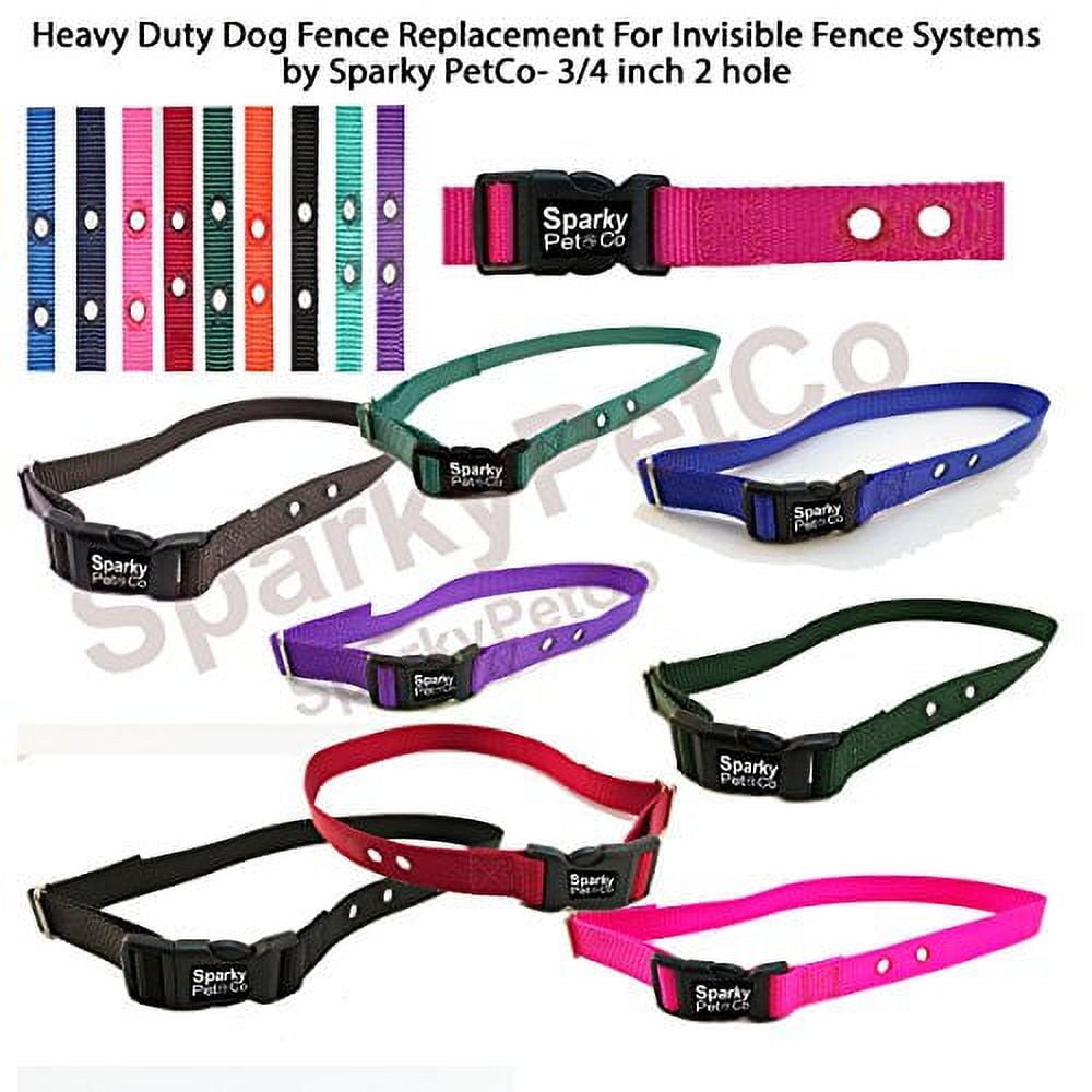 Heavy Duty Dog Fence Replacement Nylon Receiver Strap 3/4" 2 hole