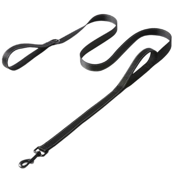 Heavy Duty Dog Leash with 2 Comfortable Padded Handles, Traffic Handle & Advanced Easy Snap Hook, Reflective Walking Lead for Large, Medium & Small Breed Dogs