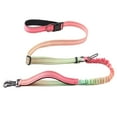 thumbnail image 1 of Heavy Duty Dog Leash, 4-7FT Shock Absorbing Bungee with 2 Padded Handles, Metal Carabiner & Seatbelt for Large Dogs, 1 of 8