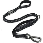 Keyohome Heavy Duty Dog Leash Especially Large Dogs Up to 150lbs, 4-6 Ft Reflective Dog Walking Training Shock Absorbing Bungee L