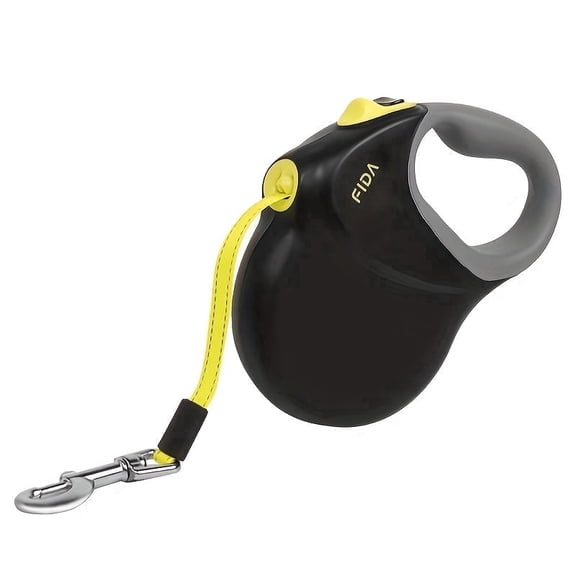 Fida Heavy-Duty Retractable Dog Leash - 26ft/8m Long Lead with One-Hand Brake & Tangle-Free Retractor, Soft-Grip Handle, Locking Leash Compatible
