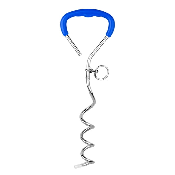 Heavy Duty Dog Stake, 41cm Outdoor Tie Out Anchor for Secure Camping, Yard, Beach & Training