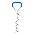 thumbnail image 1 of Heavy Duty Dog Tie Out Stake Ground Anchor Steel Spiral Dog Run Stake Outdoor Yard Beach Camping Secure Pet Tethering Anchor Rust Resistant Strong Windproof Training Outdoor Tool, 1 of 5