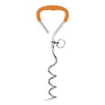 thumbnail image 1 of Heavy Duty Dog Tie Out Stake Ground Anchor Steel Spiral Dog Run Stake Outdoor Yard Beach Camping Secure Pet Tethering Anchor Rust Resistant Strong Windproof Training Outdoor Tool, 1 of 5