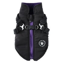 Heavy Duty Dog Winter Coat with Attached Leash Windproof Insulated Jacket for All Weather Outdoor Adventures